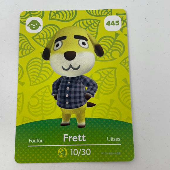 Animal Crossing Amiibo Cards Frett 445