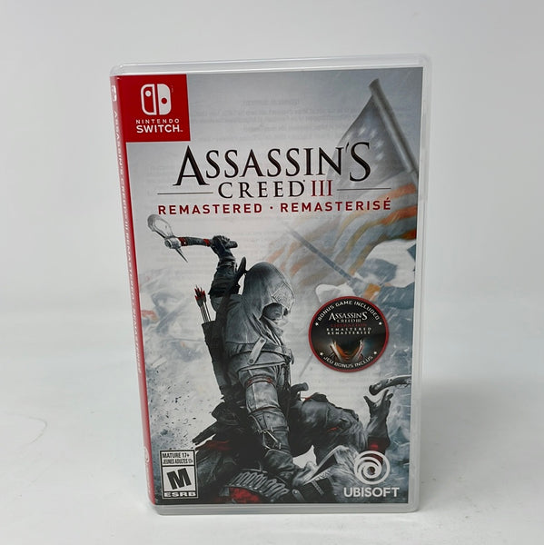 Assassin's Creed III Remastered, Ubisoft, Nintendo Switch