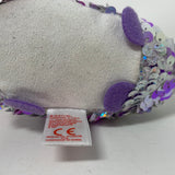 Plushies TY TEENY TY'S "LILAC" Purple Cat 4" Plush FLIPPABLES SEQUINS ~NEW WITH TAGS