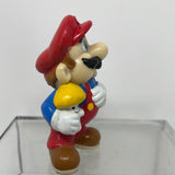 Super Mario Holding Mushroom PVC Figurine Nintendo Applause 1989 Figure 2.5"