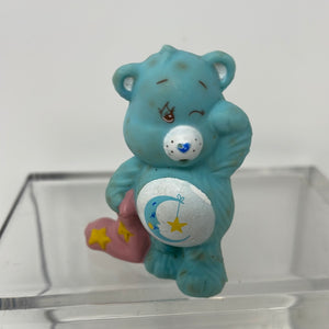 Vintage Care Bears Bedtime Bear with Blanket PVC Figure 1984 Miniature Mini