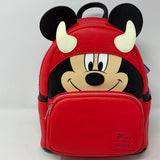 Disney Loungefly Disney Devil Mickey Mouse Halloween Mini Backpack Glow In The Dark Entertainment Earth Exclusive