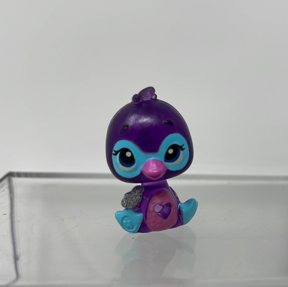 HATCHIMALS COLLEGGTIBLES  SEASON 4  Swanling DARK PURPLE SWAN Figure