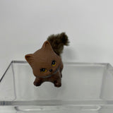 Vintage 90s Littlest Pet Shop LPS Kenner Brown Furry Kitten Cat