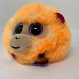 Typuff Coconut Orange Monkey 4 Beanie BabyPlush Ball TY