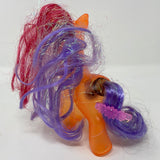 MLP My Little Pony G3 Clear Glitter Orange Pony With Heart Cutie Mark