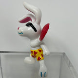 Beach Bunnies Figurine Bunny w/ Frisbee PVC Figure Applause 1989