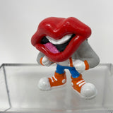 Hardees  Toy 2” Figurine Tang Trio Lips General Foods Applause Big Mouth Figure Tag