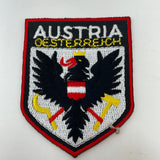 Vintage Austria Osterreich Embroidered Shield Travel Souvenir Patch