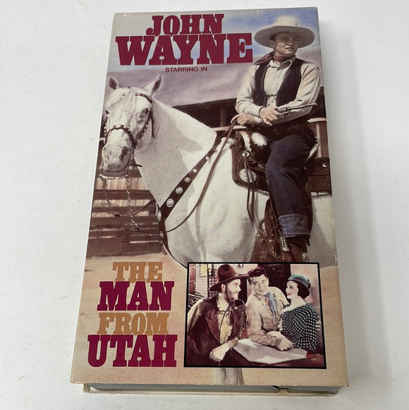VHS John Wayne Starring In The Man From Utah