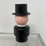 Vintage Fisher Price Little People Western Town Mayor Black top hat 2.5"