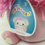 Squishmallow Caparinne the Pink Bigfoot 8” RARE KellyToy big foot plush