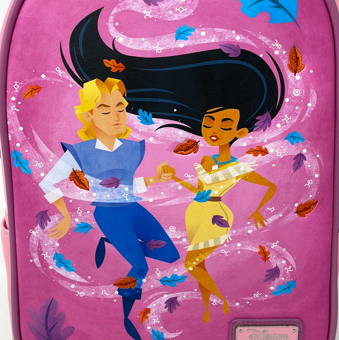 Loungefly newest Disney Pocahontas John Smith Colors of the wind Backpack