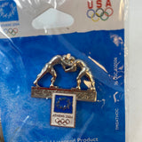 Athens 2004 Wrestling Cut-out Olympic Pin