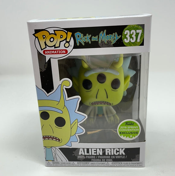 Funko pop! ECCC animation Rick and Morty Alien Rick 337