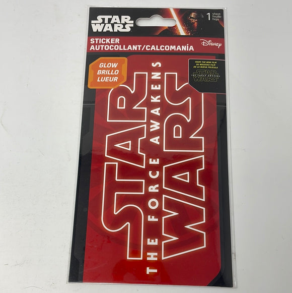 Star Wars The Force Awakens LOGO Sticker New Decal Scrapbook Window Glow In The Dark