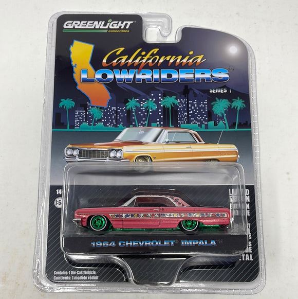 Greenlight California Lowriders 1964 Chevrolet Impala Pink chase