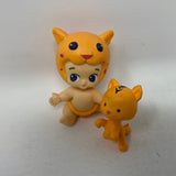 Twozies Figures Orange Cheetah Baby and Orange Cat Pet