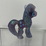 My Little Pony G4 Boy Pony Mini Blue Star MLP Hasbro Clear Glitter