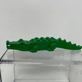 Lego Green Alligator Crocodile with 8 Teeth Animal Figure Minifigure