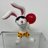 Beach Bunnies Figurine Bunny w/ Frisbee PVC Figure Applause 1989