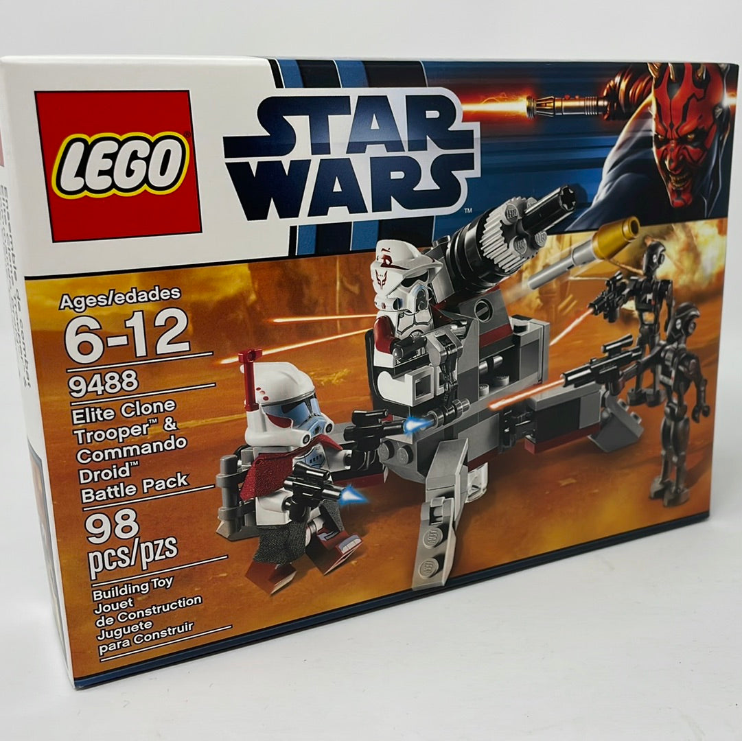 Lego Star Wars 9488: Elite Clone Trooper & Commando Battle 2024 Droid Battle Pack