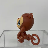 LPS Brown And Tan Monkey With Blue Tear Drop Eyes Littlest Pet Shop