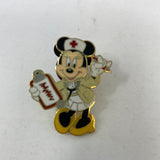 OLD RARE Disney pin Nurse Minnie w/Clipboard Red Cross Hat Stethoscope 