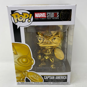 Funko Pop! Marvel Studios: The First Ten Years Golden Captain America 377