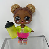 LOL Surprise Doll Brown Hair With Golden Buns Neon Outfit