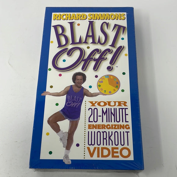 VHS NEW AND FACTORY SEALED RICHARD SIMMONS BLAST OFF EXCERISE VHS VIDEOTAPE 1999