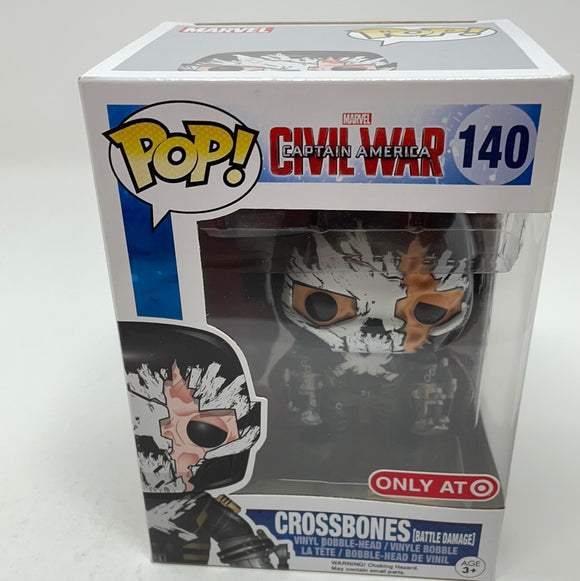 Funko pop! Marvel Civil War Target Exclusive Crossbones (battle damage) 140