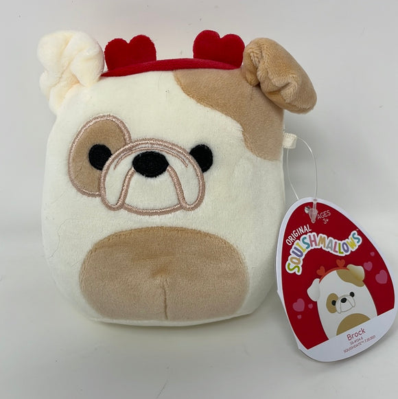 Kellytoy Squishmallows Brock Valentines 5” Official Plush Toy