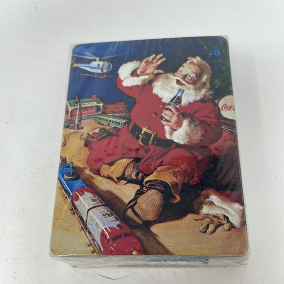 Sealed Vintage 1992 Coca-Cola Playing Cards Christmas Santa Claus