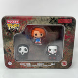 Funko Pocket Pop! Horror Ghost Face, Chucky and Billy Vinyl Figures 10 Tin Sealed