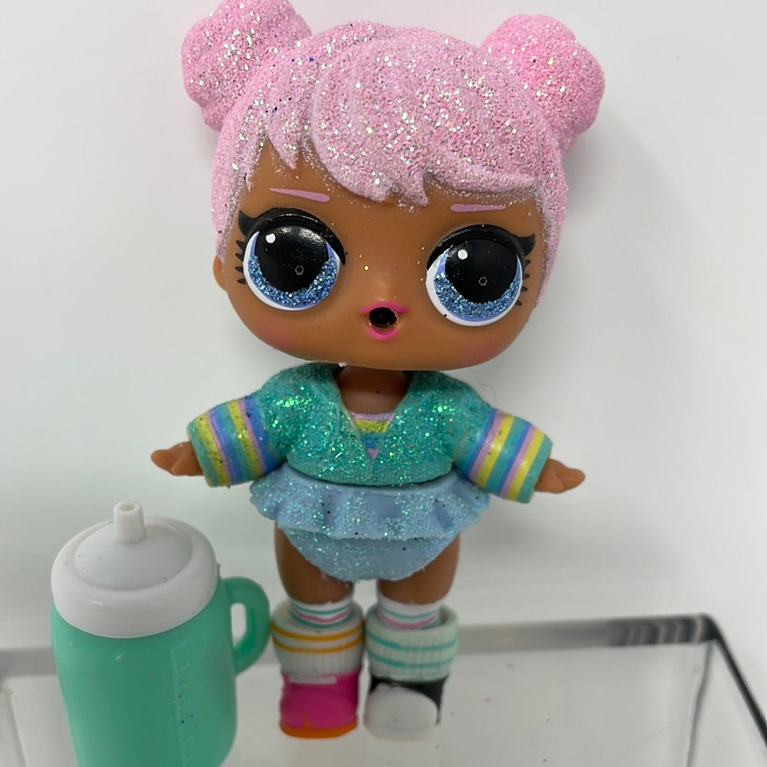 LOL Surprise Doll Pink Glitter Hair with Glitter Outfit