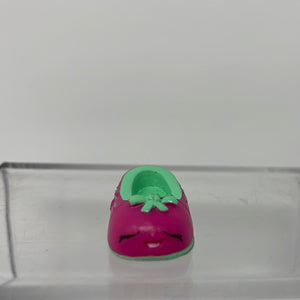 Shopkins Shoes-Anne 3-044 Pink Slipper Teal Bow Figure Figurine