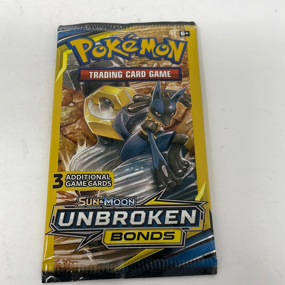 Pokemon Sun & Moon Unbroken Bonds 3 Card Mini Pack Lucario Melmetal Unweighed
