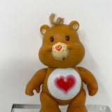 Vintage 1983 Kenner Care Bear Brown TENDERHEART Poseable PVC Figure