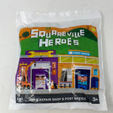 Wendy's Kids Meal Toy Squareville Heroes Auto Repair Shop & Post Office  3+ NIP