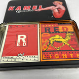 KAMEL Cigarettes Vintage Pin-Up Tin 2 Double Decks Original Sealed Playing Cards