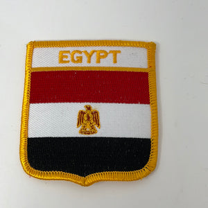 Egypt Flag Shield Embroidered Patch Badge
