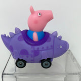 Peppa The Pig 3.5 inch George Pig Buggy Purple Dinosaur Figure Jazwares