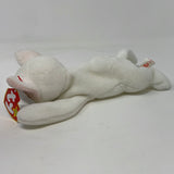 Ty Beanie Baby Flip The Cat - White