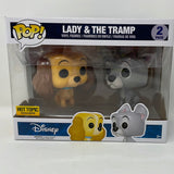 Funko Pop! Disney Hot Topic Exclusive 2 Pack Lady and The Tramp