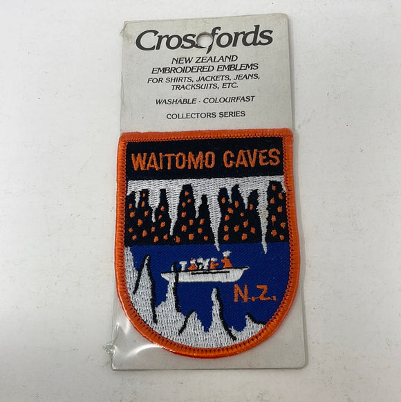 Crossfords New Zealand Embroidered Emblems Waitomo Caves Patch