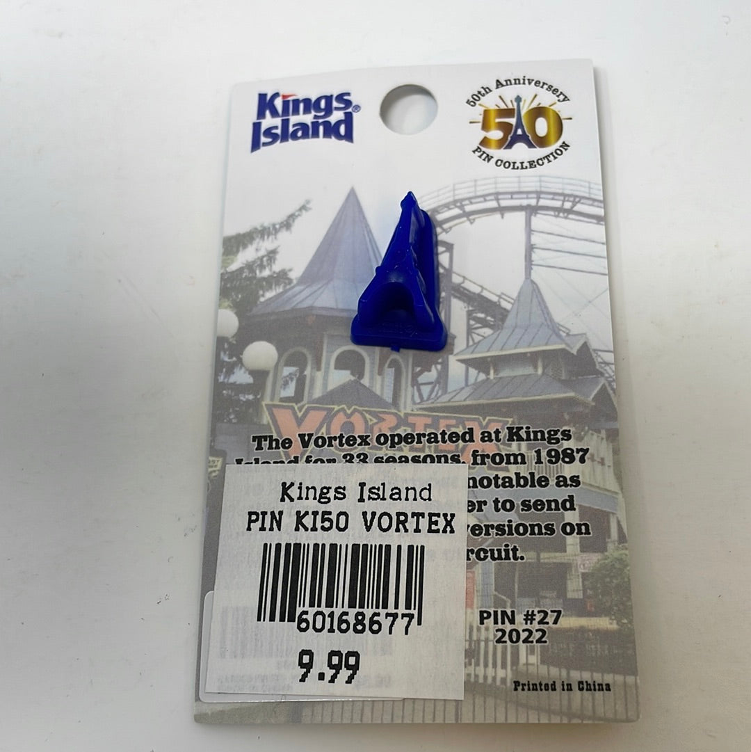 Kings Island New For ‘87! Vortex Enamel Pin – shophobbymall