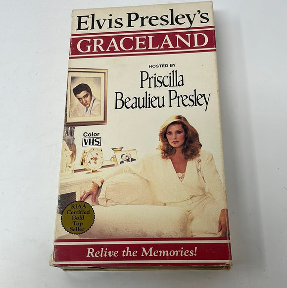 VHS Elvis Presley’s Graceland Hosted By Priscilla Beaulieu Presley Color VHS