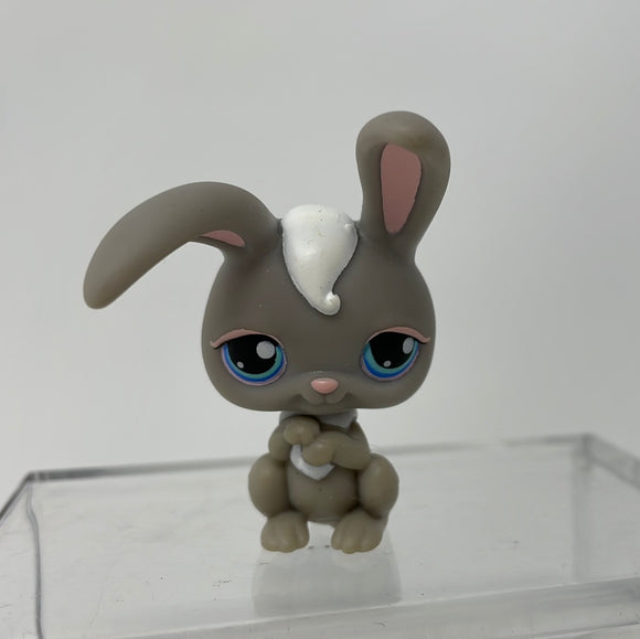 Littlest Pet Shop #14 Floppy Ear Grey Bunny Blue Eyes LPS