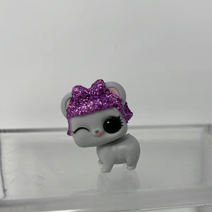 LOL Surprise Grey Mouse with Purple Glitter Hair